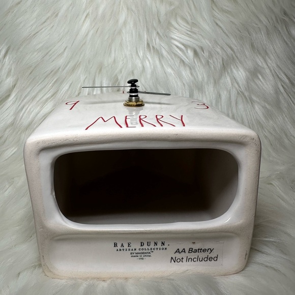 Rae Dunn Merry Clock with Red Accents - Picture 4 of 4